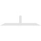 Ekena Millwork Portland Architectural Grade PVC Gable Bracket, 72"W x 18"H x 4"D x 4"F, 6/12 Pitch GBP072X18X0404POR00 - alternate 3